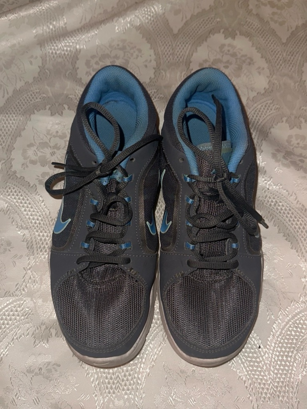 Women's Black and Blue Athletic Sneakers